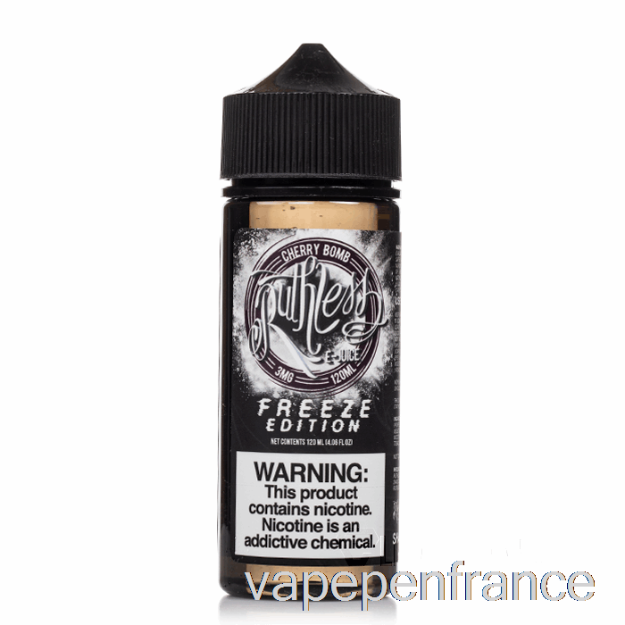 Bombe Cerise - édition Freeze - Vapeur Impitoyable - Stylo Vape 120 Ml 0 Mg